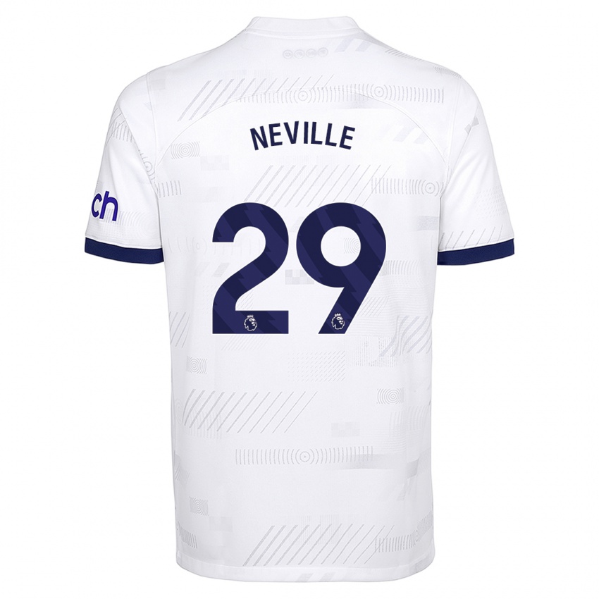Niño Camiseta Ashleigh Neville #29 Blanco 1ª Equipación 2023/24 La Camisa México