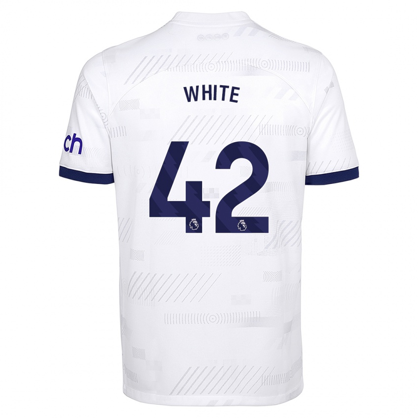 Niño Camiseta Harvey White #42 Blanco 1ª Equipación 2023/24 La Camisa México