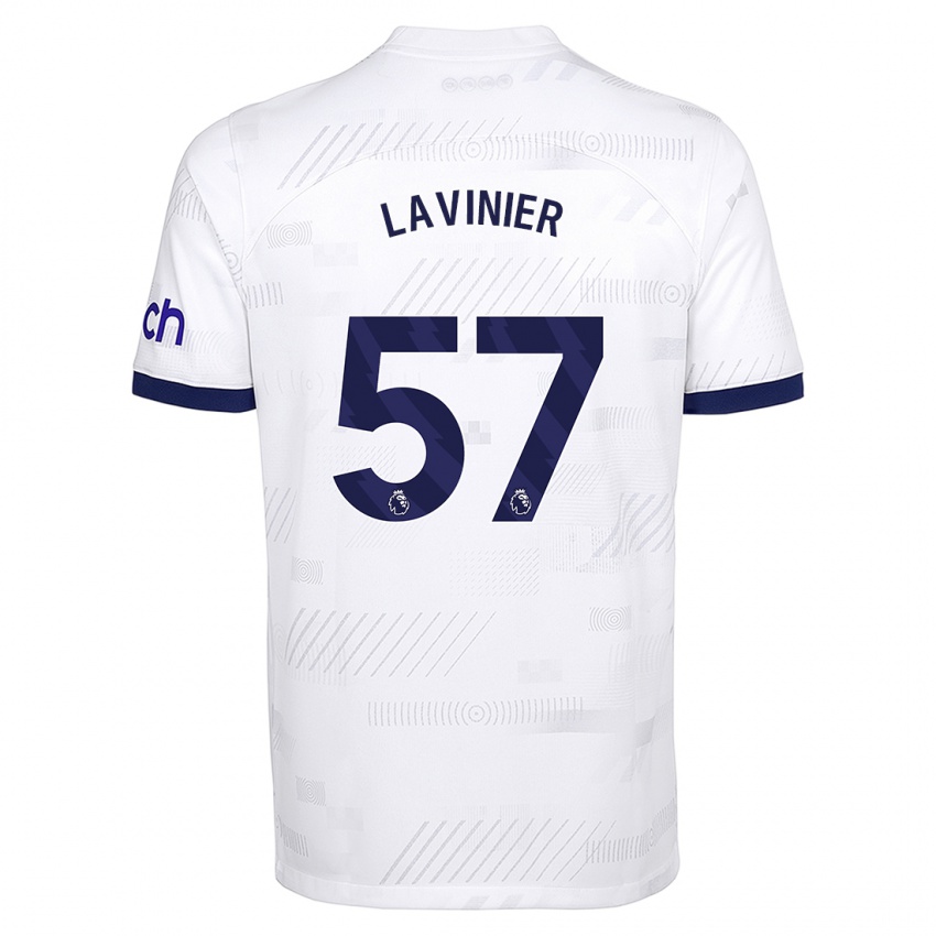 Niño Camiseta Marcel Lavinier #57 Blanco 1ª Equipación 2023/24 La Camisa México