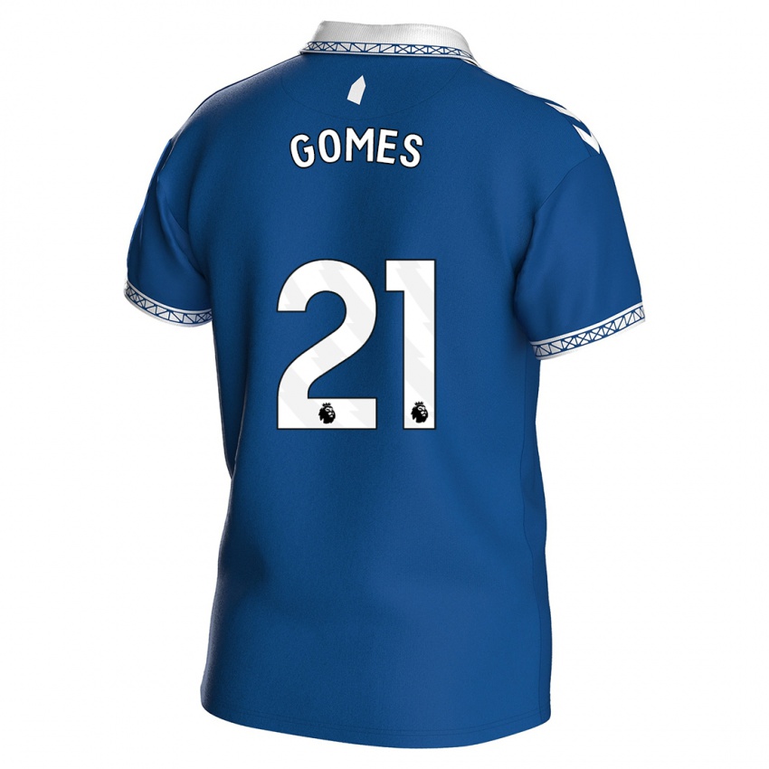 Niño Camiseta André Gomes #21 Azul Real 1ª Equipación 2023/24 La Camisa México