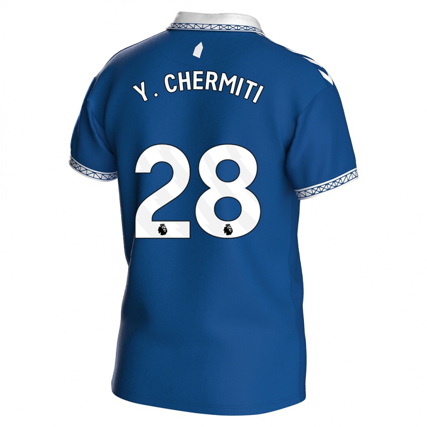 Niño Camiseta Chermiti #28 Azul Real 1ª Equipación 2023/24 La Camisa México