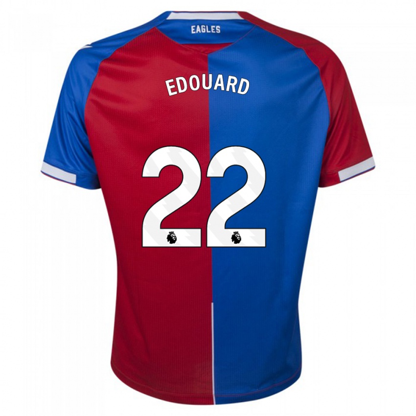 Niño Camiseta Odsonne Edouard #22 Rojo Azul 1ª Equipación 2023/24 La Camisa México