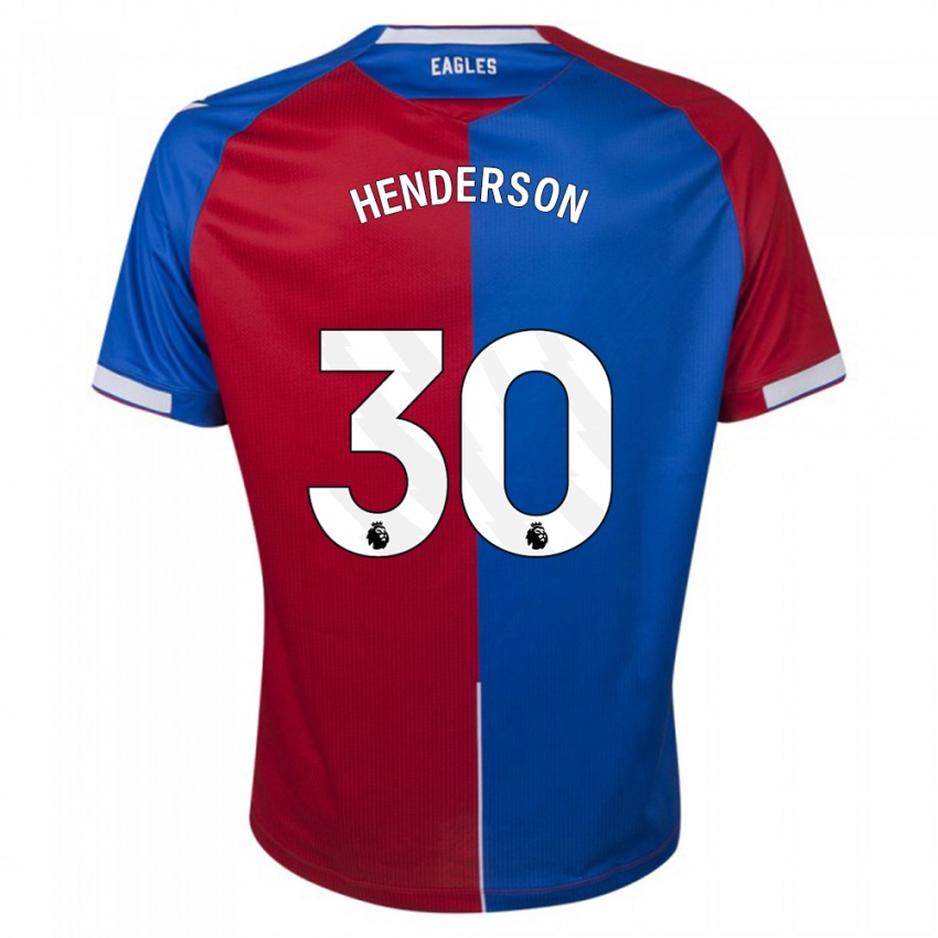 Niño Camiseta Dean Henderson #30 Rojo Azul 1ª Equipación 2023/24 La Camisa México