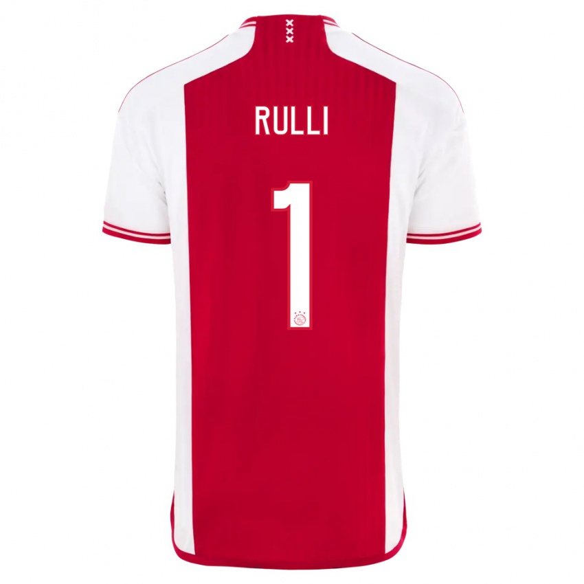 Niño Camiseta Gerónimo Rulli #1 Rojo Blanco 1ª Equipación 2023/24 La Camisa México