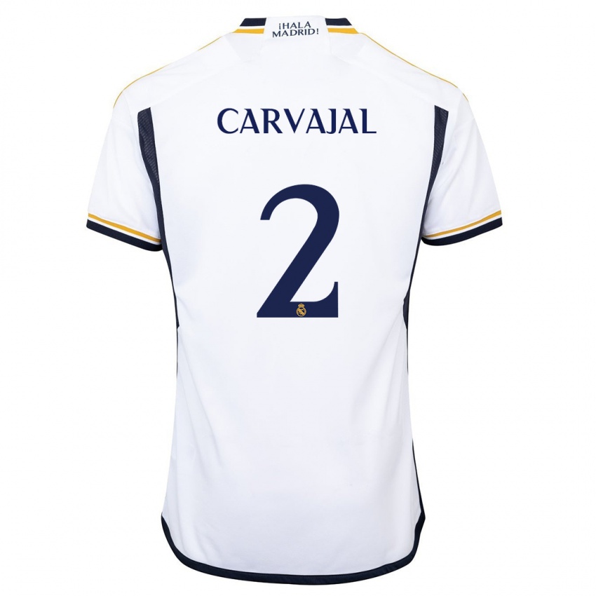 Niño Camiseta Daniel Carvajal #2 Blanco 1ª Equipación 2023/24 La Camisa México