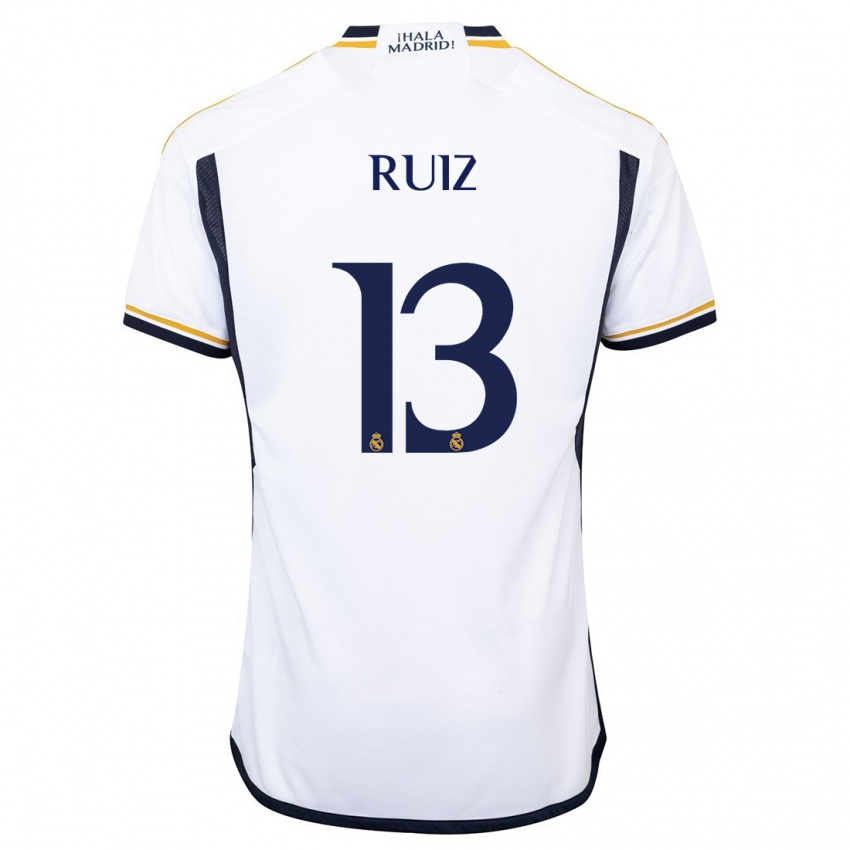 Niño Camiseta Guillermo Ruiz #13 Blanco 1ª Equipación 2023/24 La Camisa México