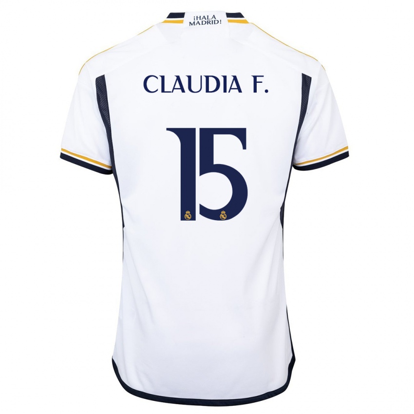 Niño Camiseta Claudia Florentino #15 Blanco 1ª Equipación 2023/24 La Camisa México