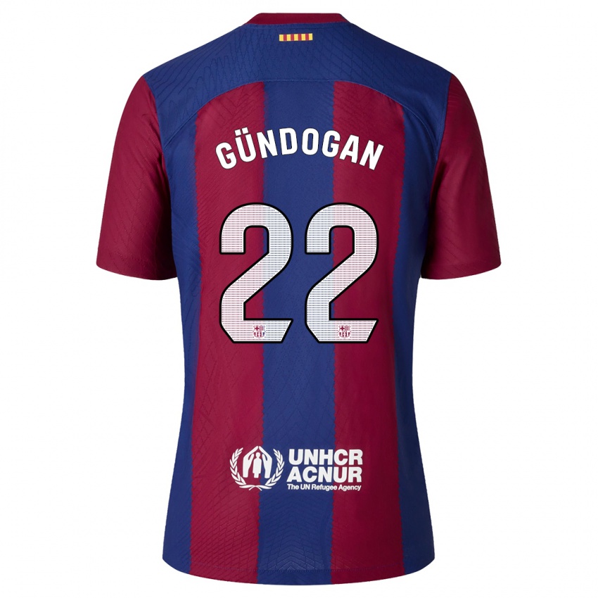 Niño Camiseta Ilkay Gundogan #22 Rojo Azul 1ª Equipación 2023/24 La Camisa México