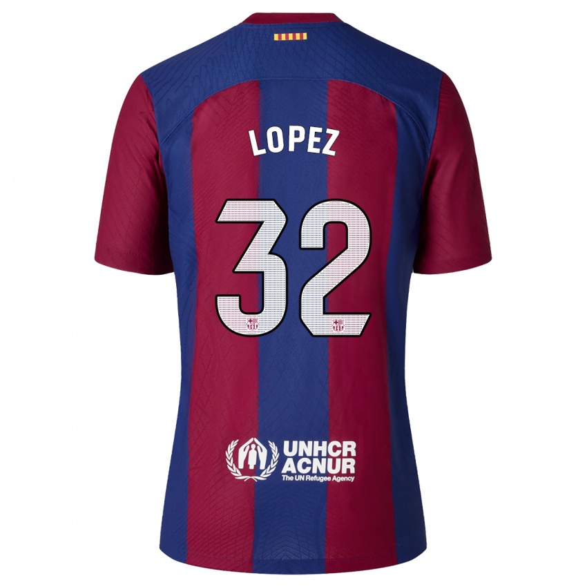 Niño Camiseta Fermin Lopez #32 Rojo Azul 1ª Equipación 2023/24 La Camisa México