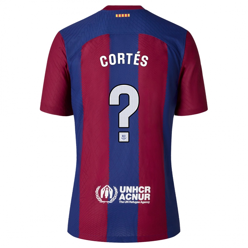 Niño Camiseta Álvaro Cortés #0 Rojo Azul 1ª Equipación 2023/24 La Camisa México