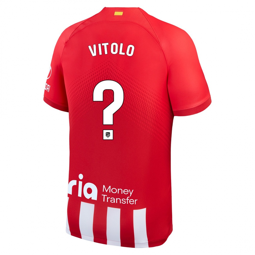 Niño Camiseta Vitolo #0 Rojo Blanco 1ª Equipación 2023/24 La Camisa México