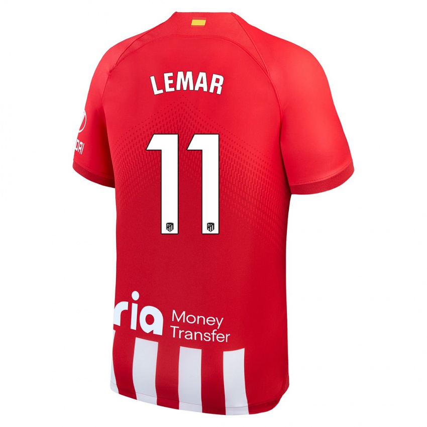 Niño Camiseta Thomas Lemar #11 Rojo Blanco 1ª Equipación 2023/24 La Camisa México