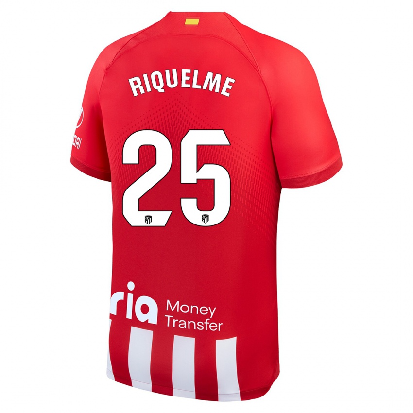 Niño Camiseta Rodrigo Riquelme #25 Rojo Blanco 1ª Equipación 2023/24 La Camisa México