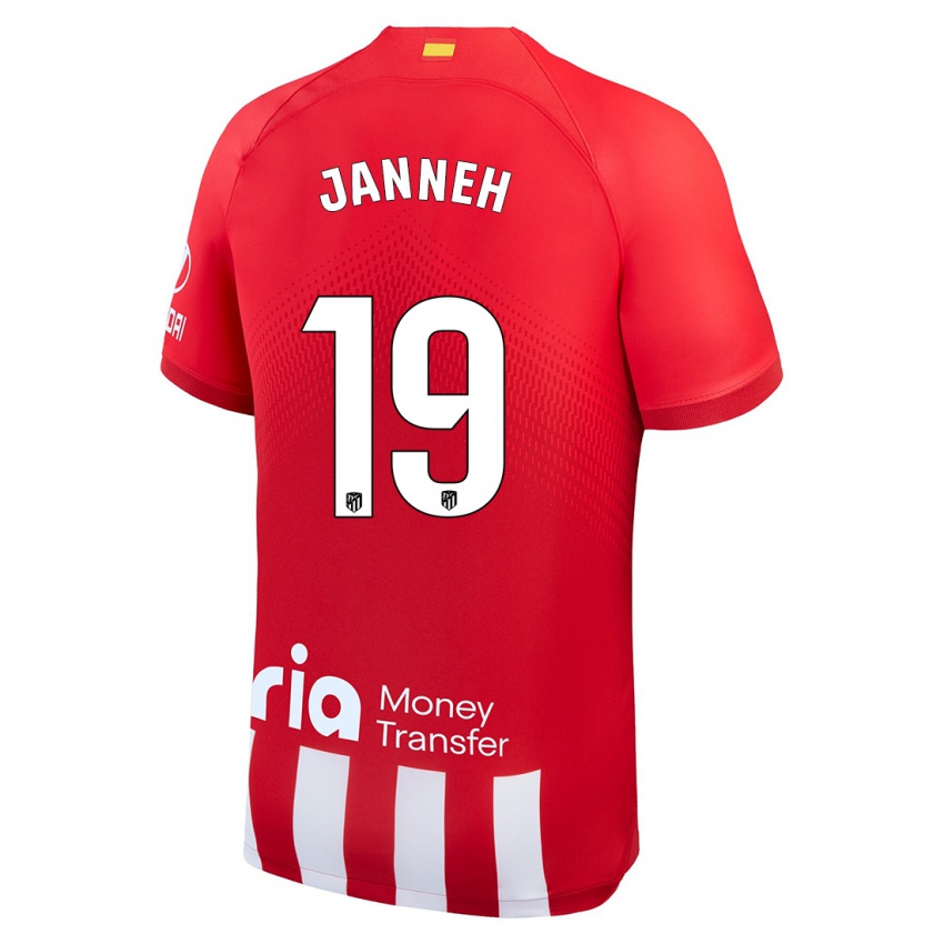 Niño Camiseta Omar Janneh #19 Rojo Blanco 1ª Equipación 2023/24 La Camisa México