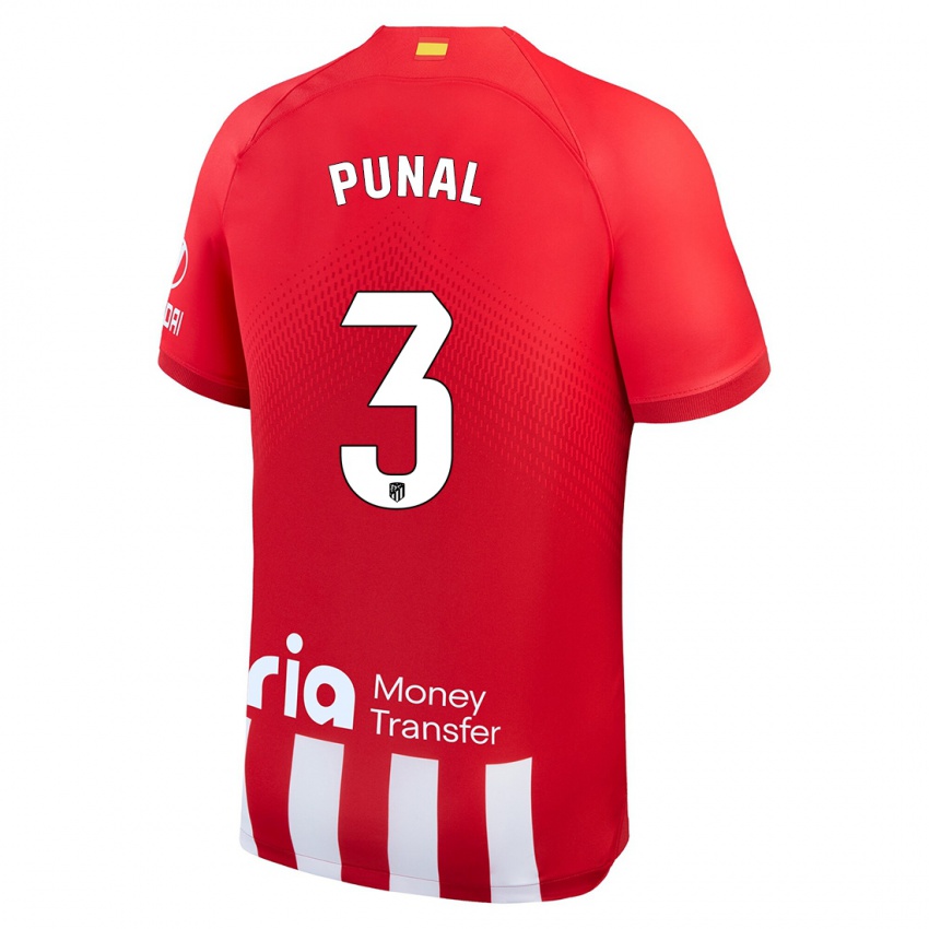 Niño Camiseta Aitor Punal #3 Rojo Blanco 1ª Equipación 2023/24 La Camisa México