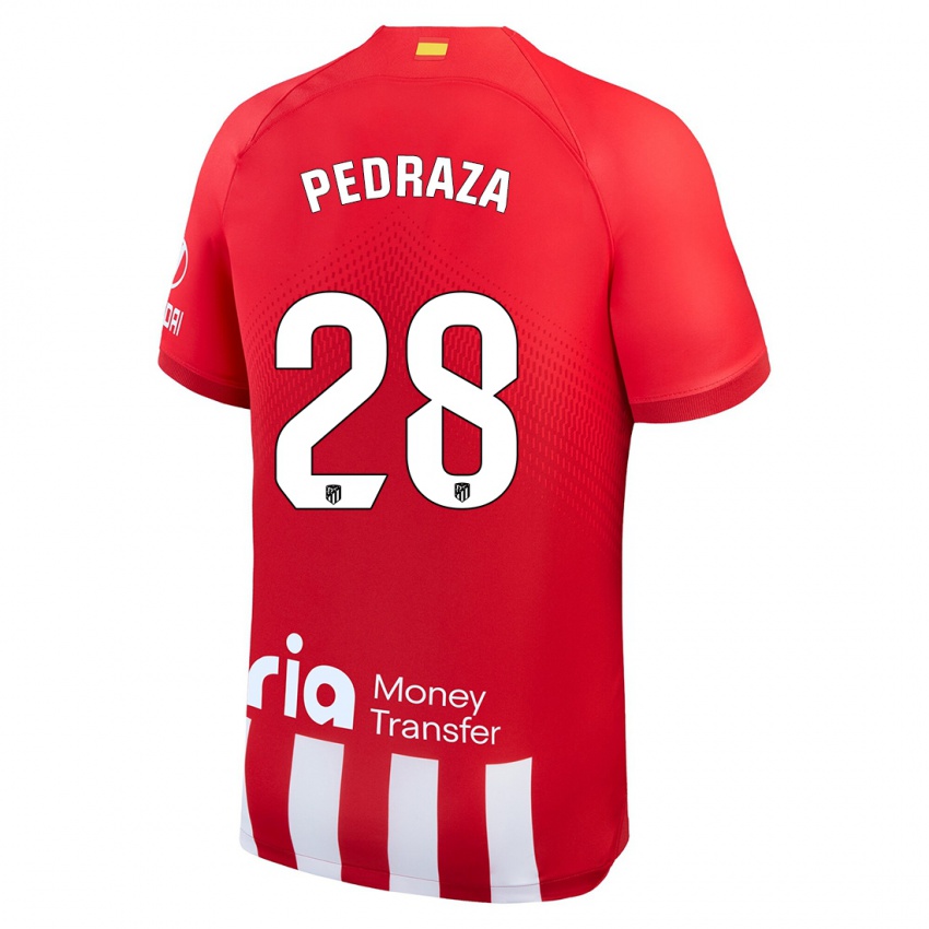 Niño Camiseta Alfredo Pedraza #28 Rojo Blanco 1ª Equipación 2023/24 La Camisa México