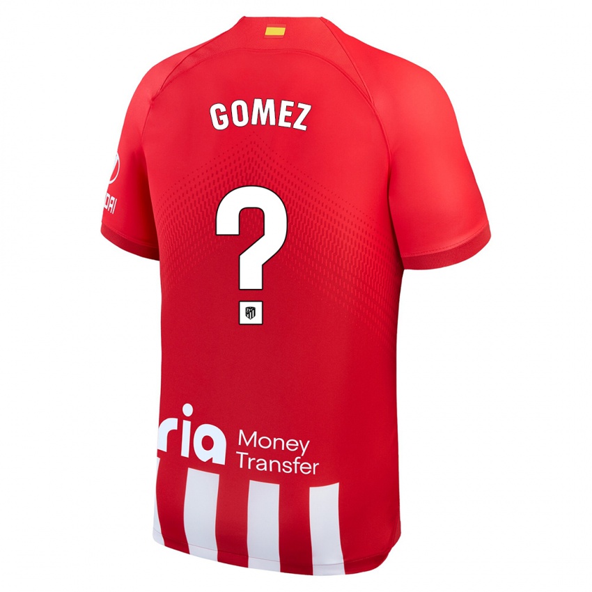 Niño Camiseta Javi Gomez #0 Rojo Blanco 1ª Equipación 2023/24 La Camisa México