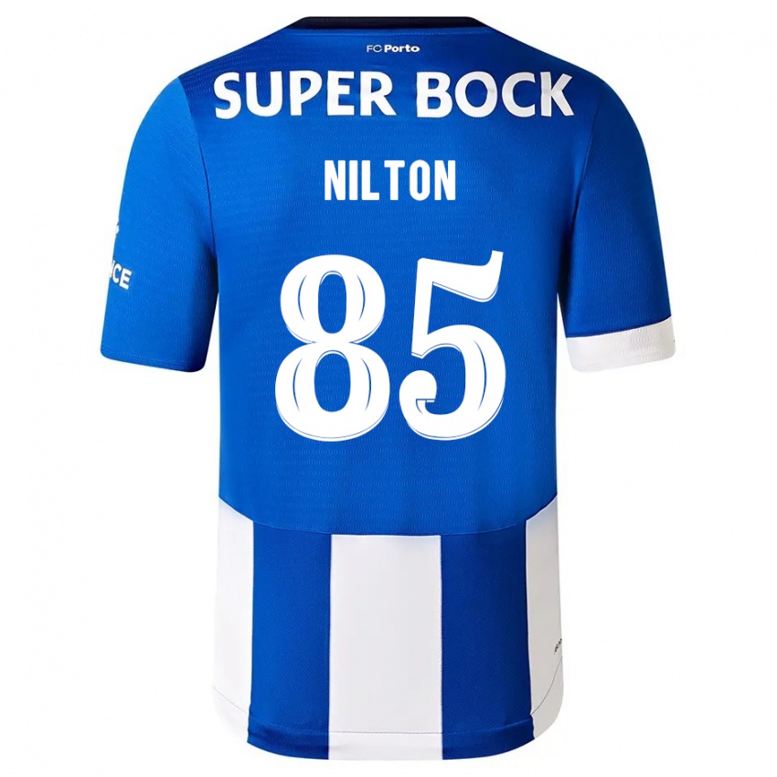 Niño Camiseta Nilton #85 Azul Blanco 1ª Equipación 2023/24 La Camisa México