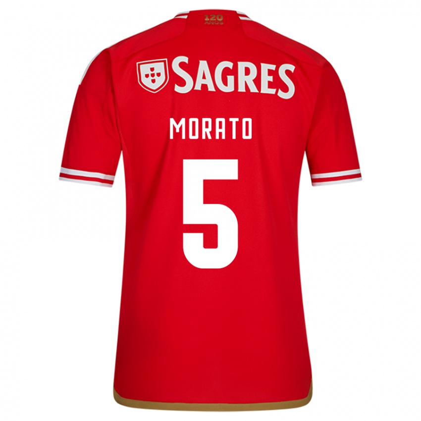 Niño Camiseta Morato #5 Rojo 1ª Equipación 2023/24 La Camisa México