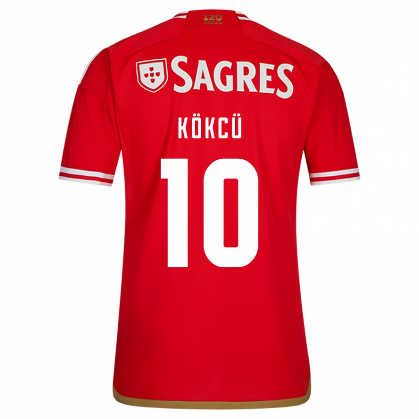 Niño Camiseta Orkun Kökcü #10 Rojo 1ª Equipación 2023/24 La Camisa México