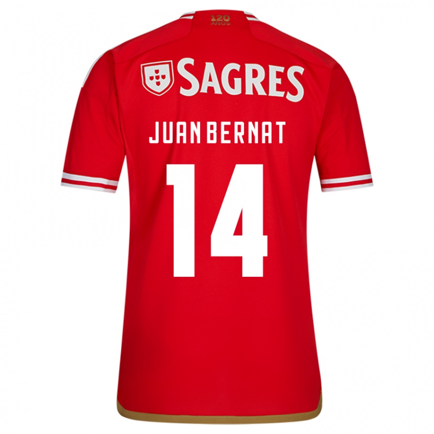 Niño Camiseta Juan Bernat #14 Rojo 1ª Equipación 2023/24 La Camisa México