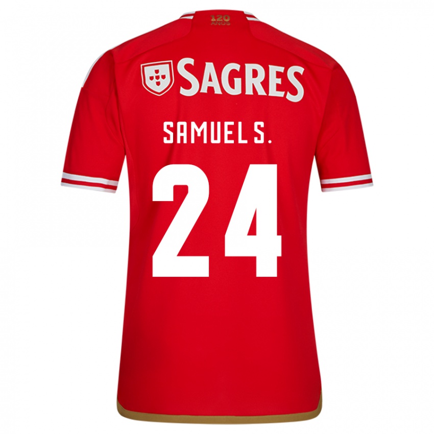 Niño Camiseta Samuel Soares #24 Rojo 1ª Equipación 2023/24 La Camisa México