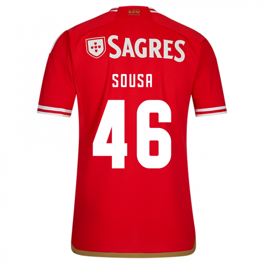 Niño Camiseta Gerson Sousa #46 Rojo 1ª Equipación 2023/24 La Camisa México