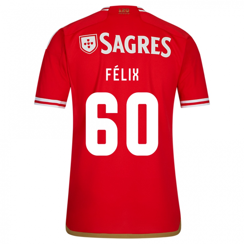 Niño Camiseta Nuno Félix #60 Rojo 1ª Equipación 2023/24 La Camisa México