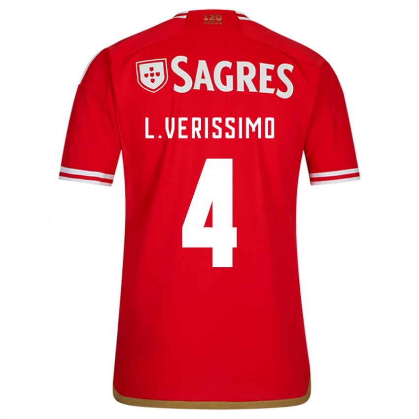 Niño Camiseta Lucas Verissimo #4 Rojo 1ª Equipación 2023/24 La Camisa México