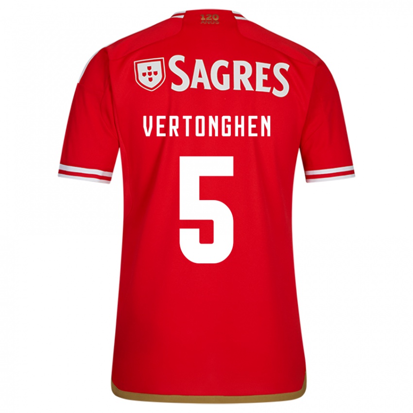 Niño Camiseta Jan Vertonghen #5 Rojo 1ª Equipación 2023/24 La Camisa México