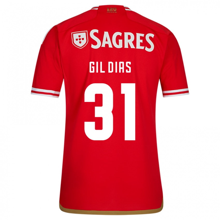 Niño Camiseta Gil Dias #31 Rojo 1ª Equipación 2023/24 La Camisa México