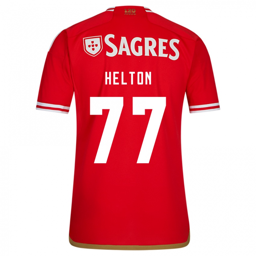 Niño Camiseta Helton Leite #77 Rojo 1ª Equipación 2023/24 La Camisa México