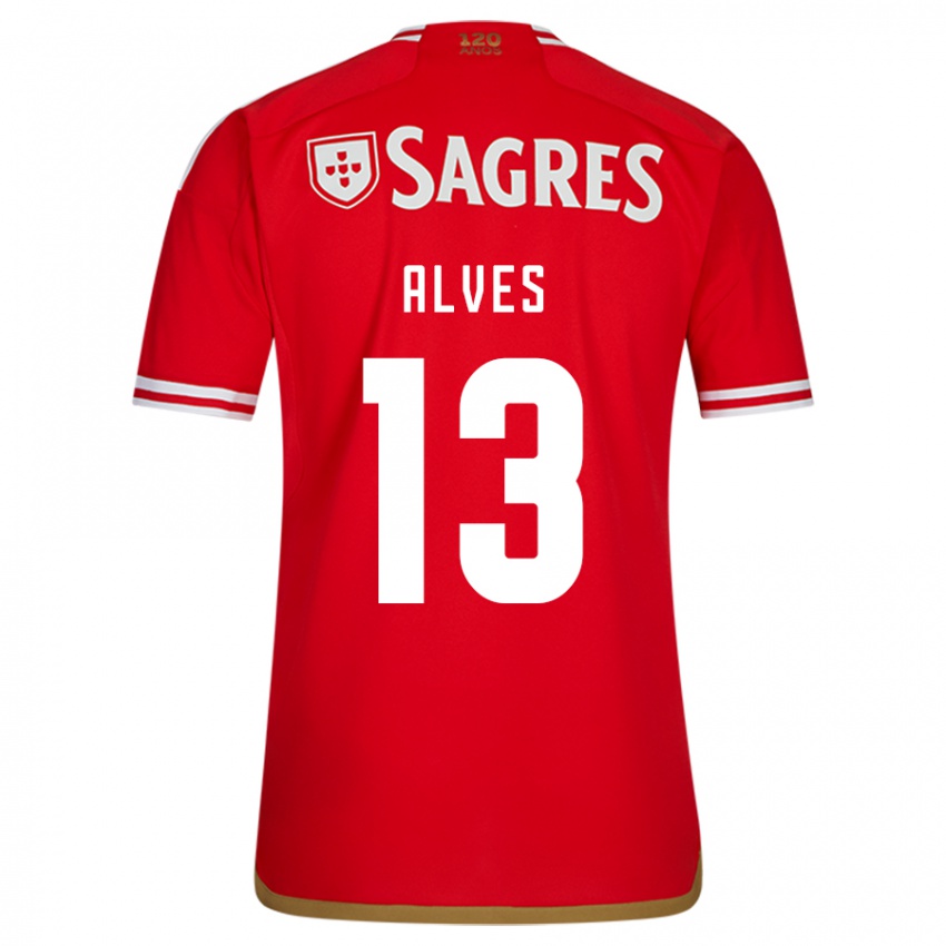 Niño Camiseta Lucia Alves #13 Rojo 1ª Equipación 2023/24 La Camisa México