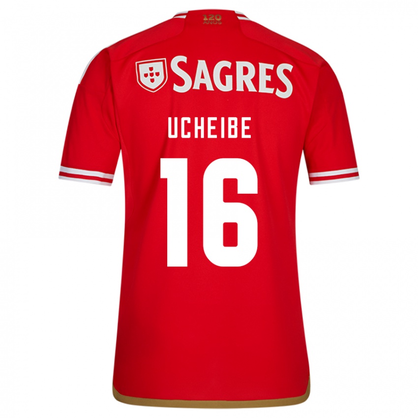 Niño Camiseta Christy Ucheibe #16 Rojo 1ª Equipación 2023/24 La Camisa México