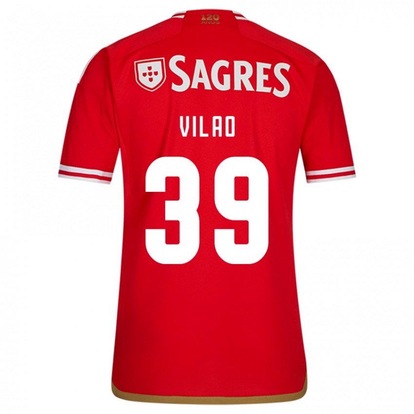 Niño Camiseta Carolina Vilao #39 Rojo 1ª Equipación 2023/24 La Camisa México