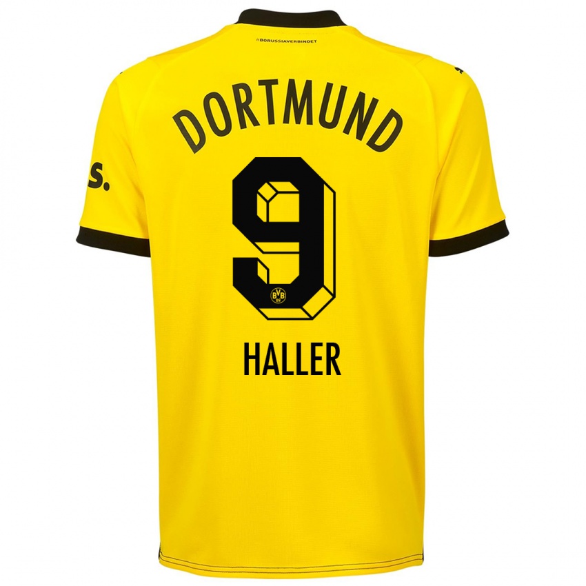 Niño Camiseta Sebastien Haller #9 Amarillo 1ª Equipación 2023/24 La Camisa México