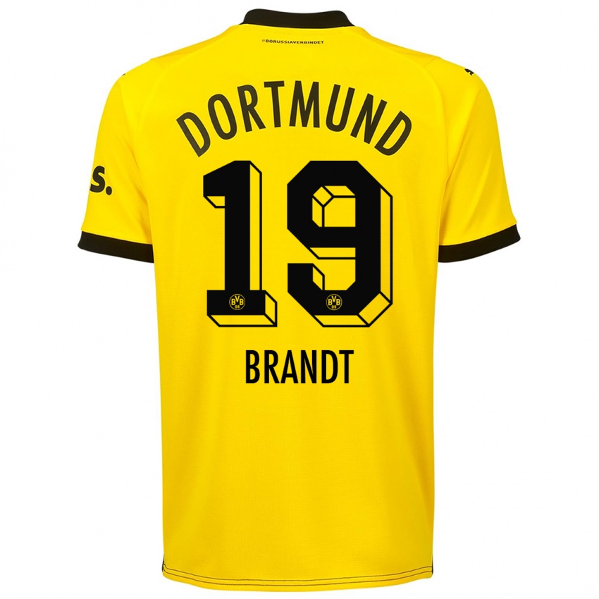 Niño Camiseta Julian Brandt #19 Amarillo 1ª Equipación 2023/24 La Camisa México