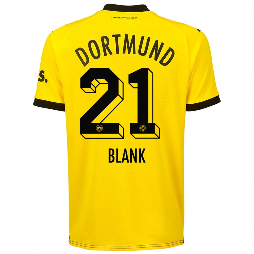 Niño Camiseta Hendry Blank #21 Amarillo 1ª Equipación 2023/24 La Camisa México