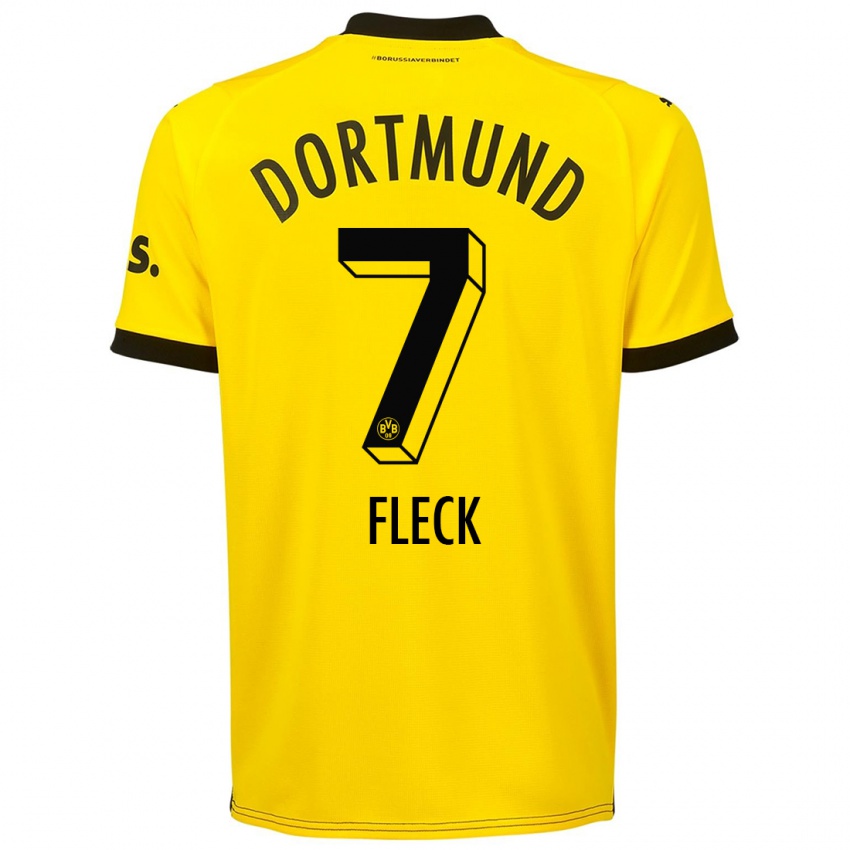 Niño Camiseta Fritz Fleck #7 Amarillo 1ª Equipación 2023/24 La Camisa México
