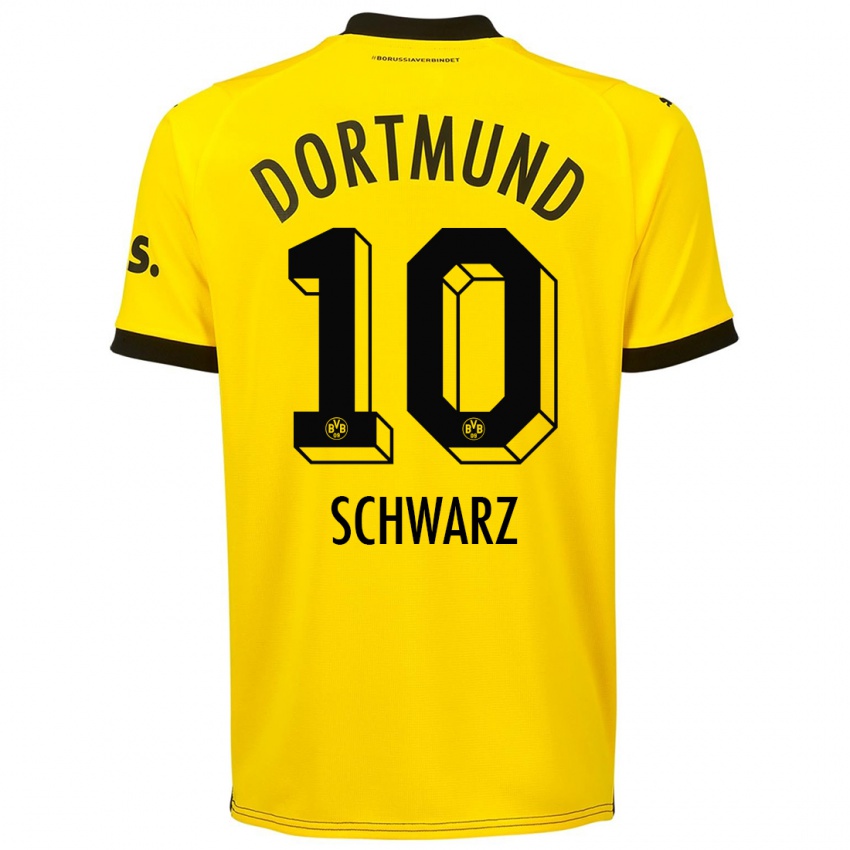 Niño Camiseta Oskar Schwarz #10 Amarillo 1ª Equipación 2023/24 La Camisa México