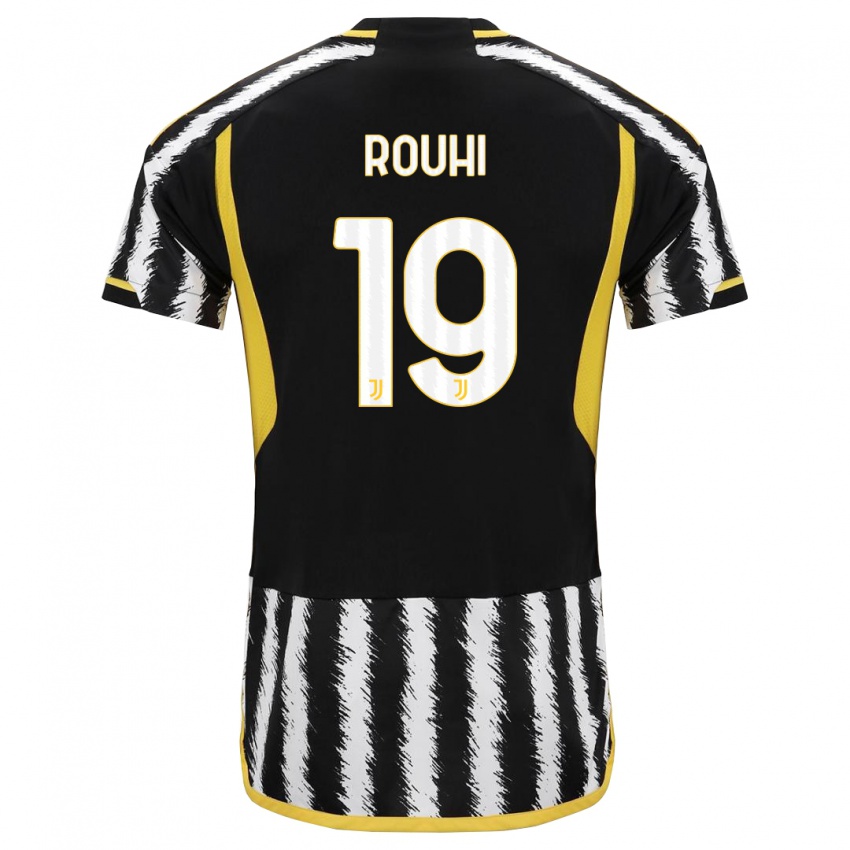 Niño Camiseta Jonas Rouhi #19 Blanco Negro 1ª Equipación 2023/24 La Camisa México