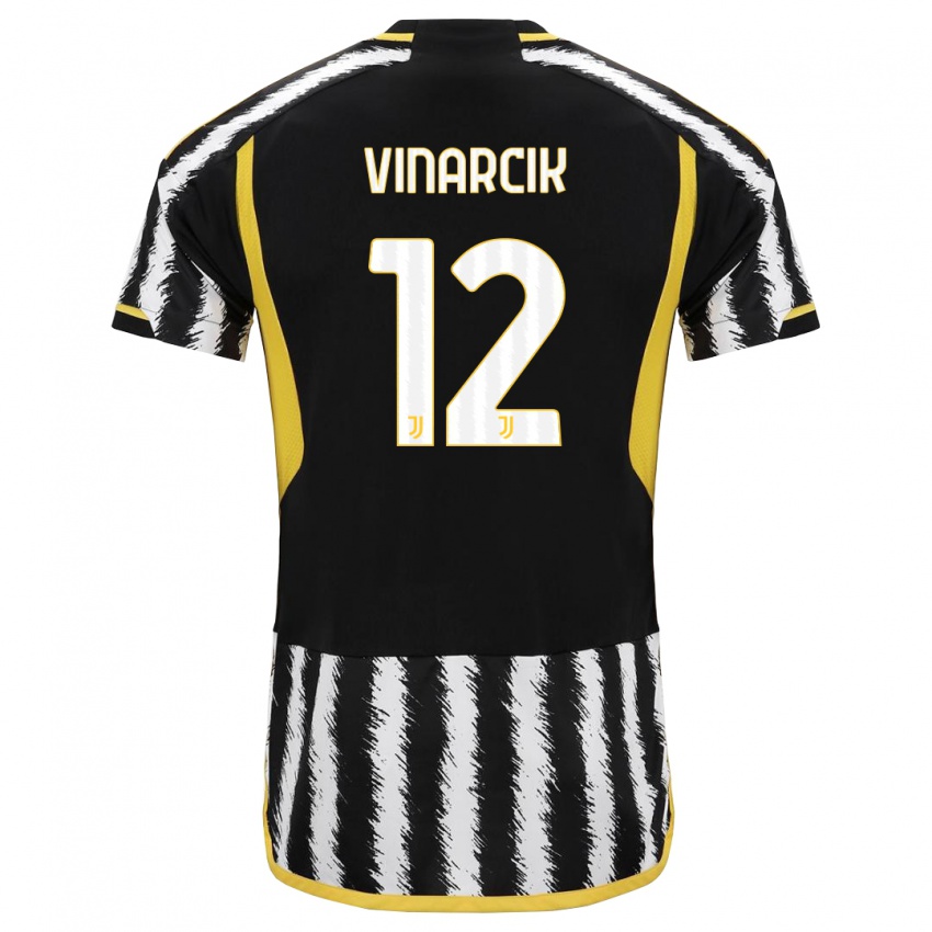 Niño Camiseta Jakub Vinarcik #12 Blanco Negro 1ª Equipación 2023/24 La Camisa México