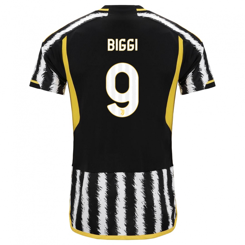Niño Camiseta Silvano Biggi #9 Blanco Negro 1ª Equipación 2023/24 La Camisa México