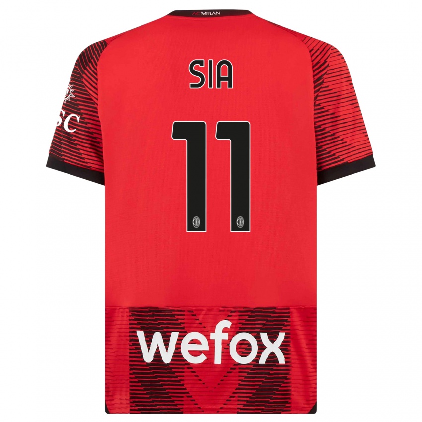 Niño Camiseta Diego Sia #11 Negro Rojo 1ª Equipación 2023/24 La Camisa México