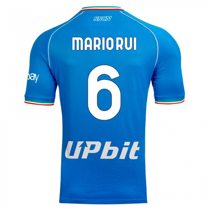 Niño Camiseta Mario Rui #6 Cielo Azul 1ª Equipación 2023/24 La Camisa México