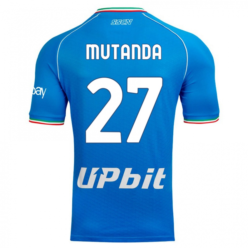 Niño Camiseta Noah Mutanda #27 Cielo Azul 1ª Equipación 2023/24 La Camisa México