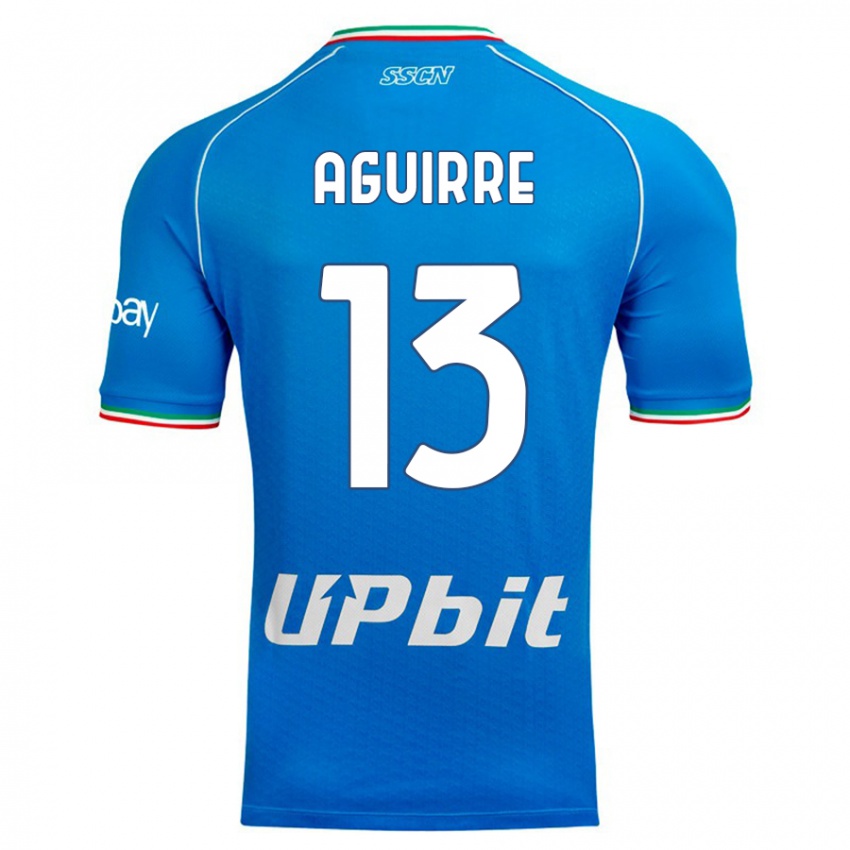 Niño Camiseta Yolanda Aguirre #13 Cielo Azul 1ª Equipación 2023/24 La Camisa México