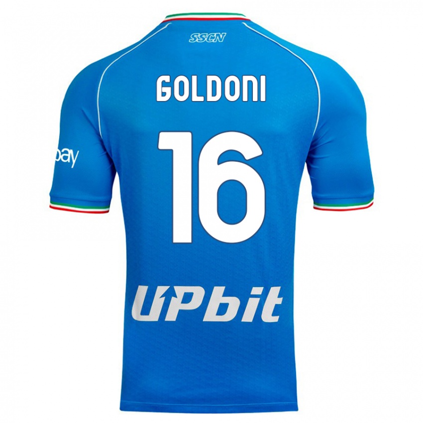 Niño Camiseta Eleonora Goldoni #16 Cielo Azul 1ª Equipación 2023/24 La Camisa México