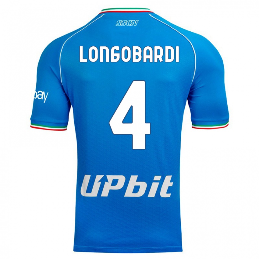 Niño Camiseta Salvatore Longobardi #4 Cielo Azul 1ª Equipación 2023/24 La Camisa México