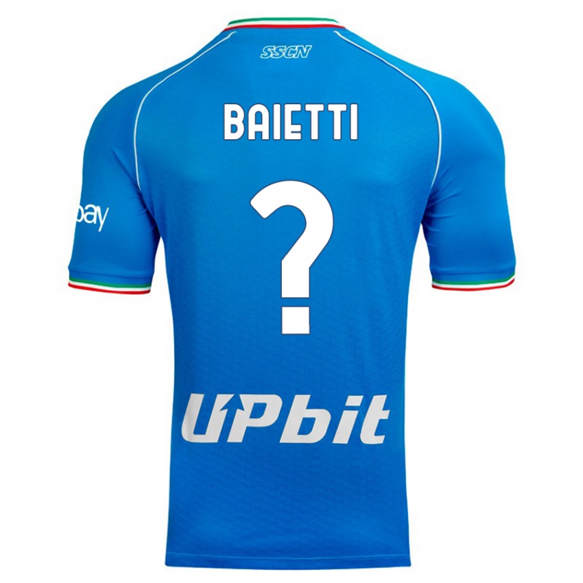 Niño Camiseta Francesco Baietti #0 Cielo Azul 1ª Equipación 2023/24 La Camisa México